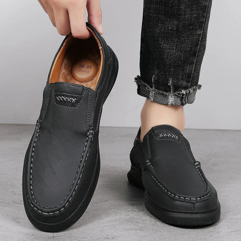 Male Shoes Fashion All-match Driving Shoes Men Genuine Leather for Men Business Shoes New Arrival Male Comfortable Casual Shoe