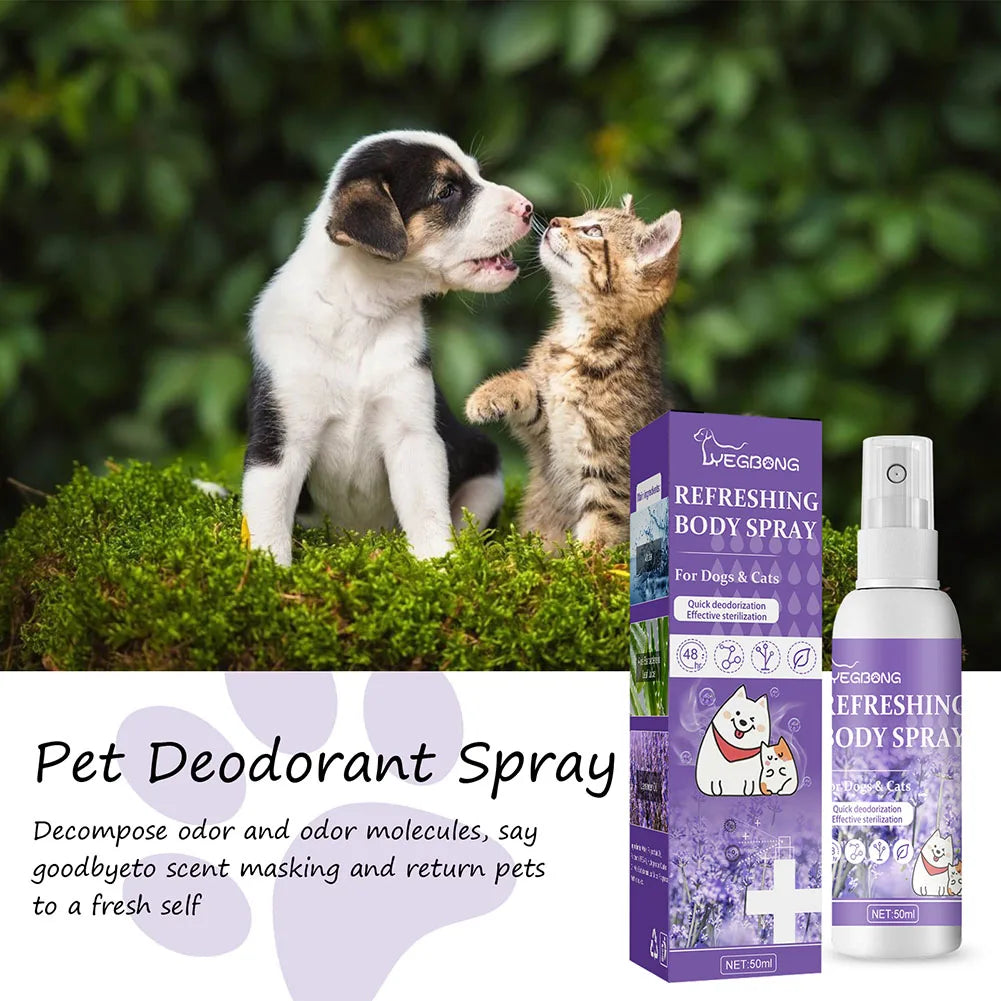 Lavender Oil Dog Deodorizer Spray Long Lasting Puppies Cats Dogs for Smelly Deodorizing Perfume Spray Remove Odor Freshing Air