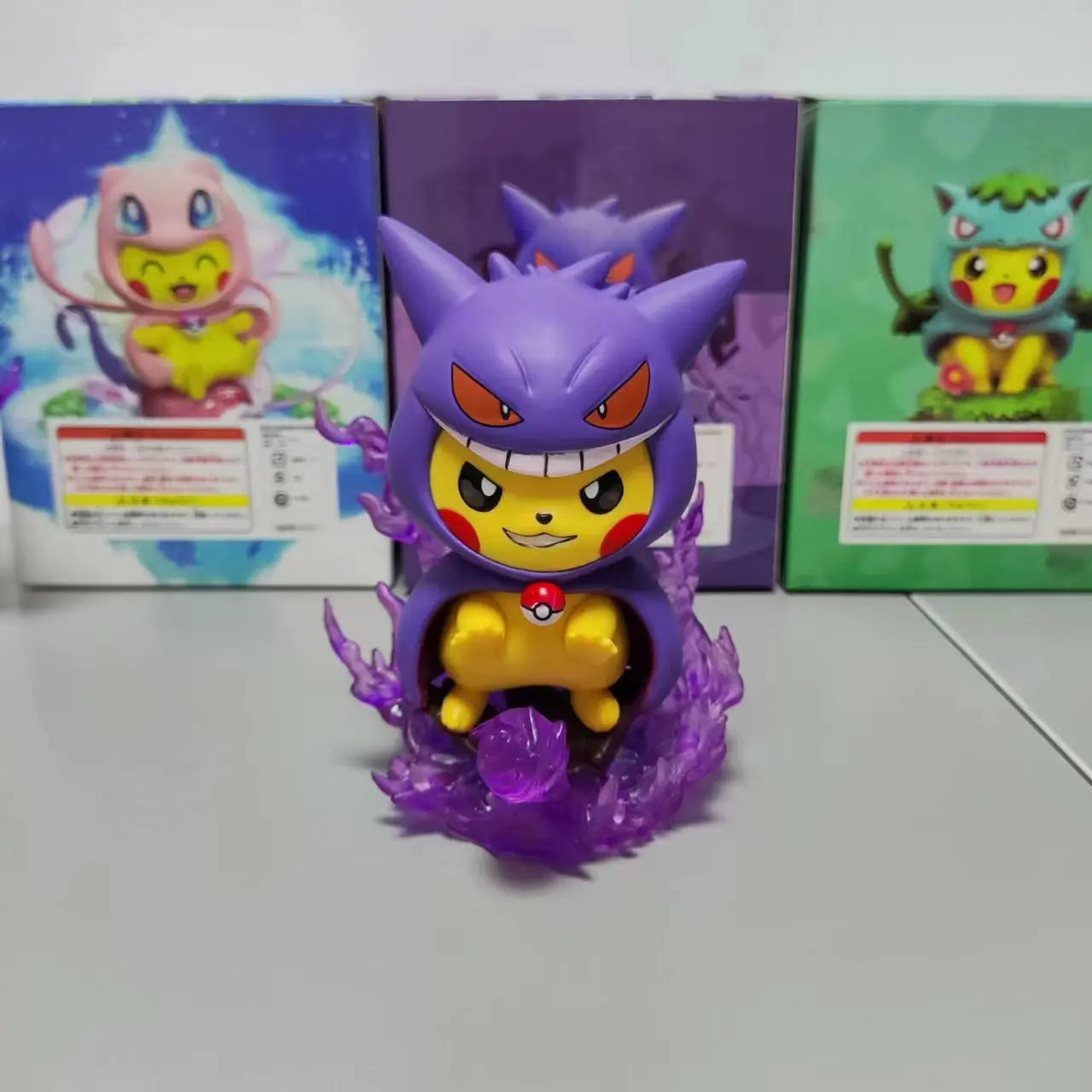 Anime Pokemon Pikachu Action Figure 8CM Mini Q Cute Cartoon PVC Model Toys Children Gifts