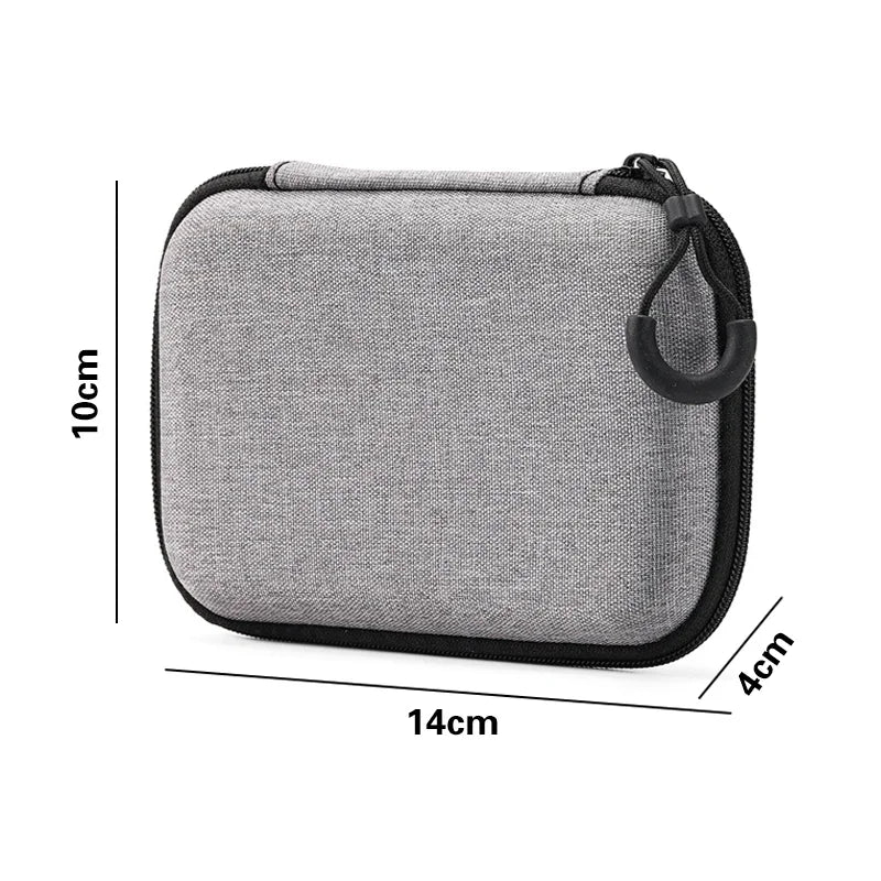 Mini Hard Case Digital Storage Bag Travel  Portable Headphone USB Data Cable Organizer Bag Mobile Phone Charger Protective Case