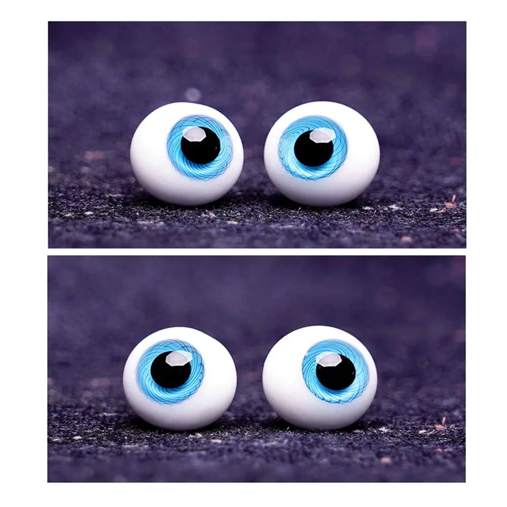 6mm 8mm 10mm 12mm 14mm Blue Black Glass Eyes Eyeball For BJD Doll DIY Doll Making Crafts Accessories Safety Animal Nice  Toy