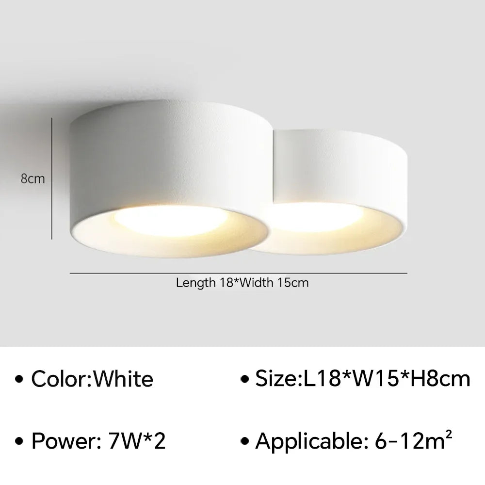 Modern LED Ceiling Light Cylinder Ceiling Spotlight For Bedroom Hallway Aisle Minimalism Indoor Home Decor Ceiling Lamp Lighting